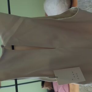 90's style cream/khaki midi dress